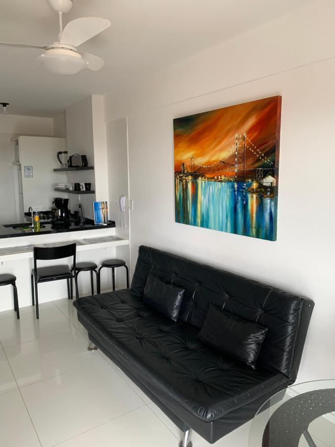 شقة Apartamento Com Vista Do Mar Em Residencial Com Piscina Florianópolis المظهر الخارجي الصورة