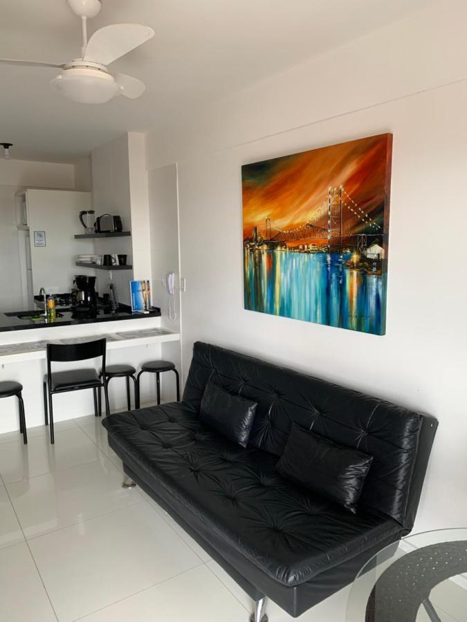 Apartamento Com Vista Do Mar Em Residencial Com Piscina Florianópolis المظهر الخارجي الصورة