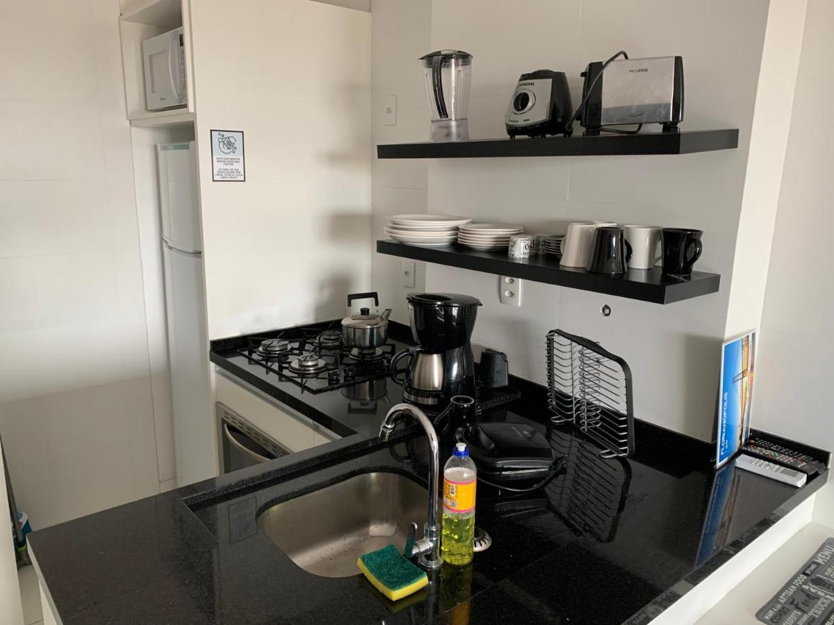 Apartamento Com Vista Do Mar Em Residencial Com Piscina Florianópolis المظهر الخارجي الصورة
