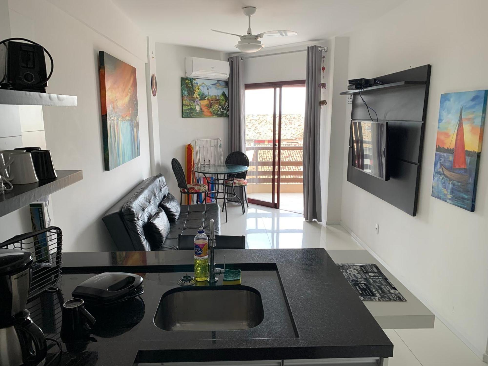 Apartamento Com Vista Do Mar Em Residencial Com Piscina Florianópolis المظهر الخارجي الصورة