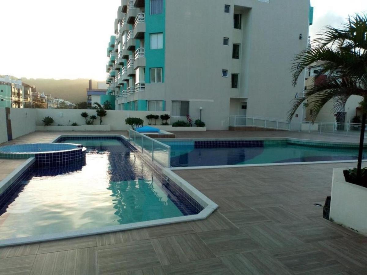 Apartamento Com Vista Do Mar Em Residencial Com Piscina Florianópolis المظهر الخارجي الصورة